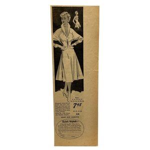 Skylark Originals Vintage Print Ad 1951 Womens Clothing Jacket Sun Dress
